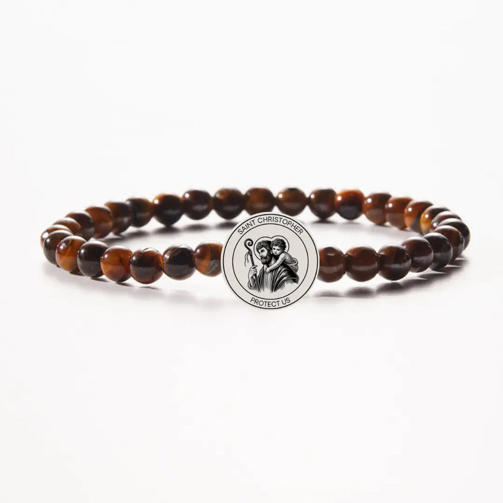 Holy Water Men's St. Christopher Bracelet