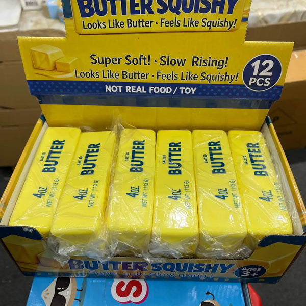 4oz Squishy Yellow Butter Toy