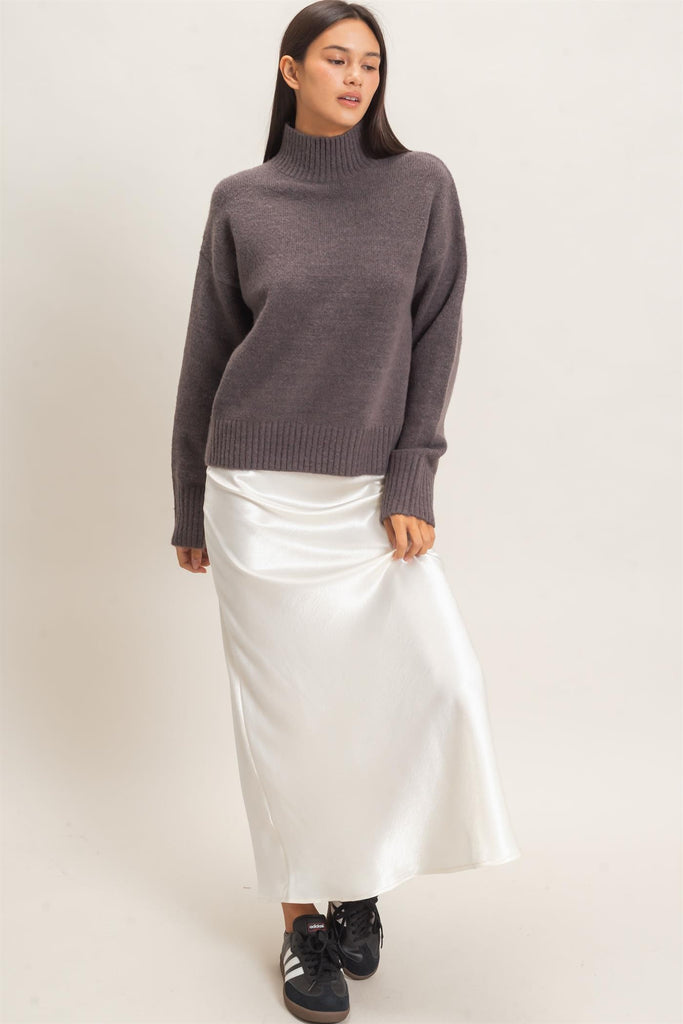 Satin Midi Skirt