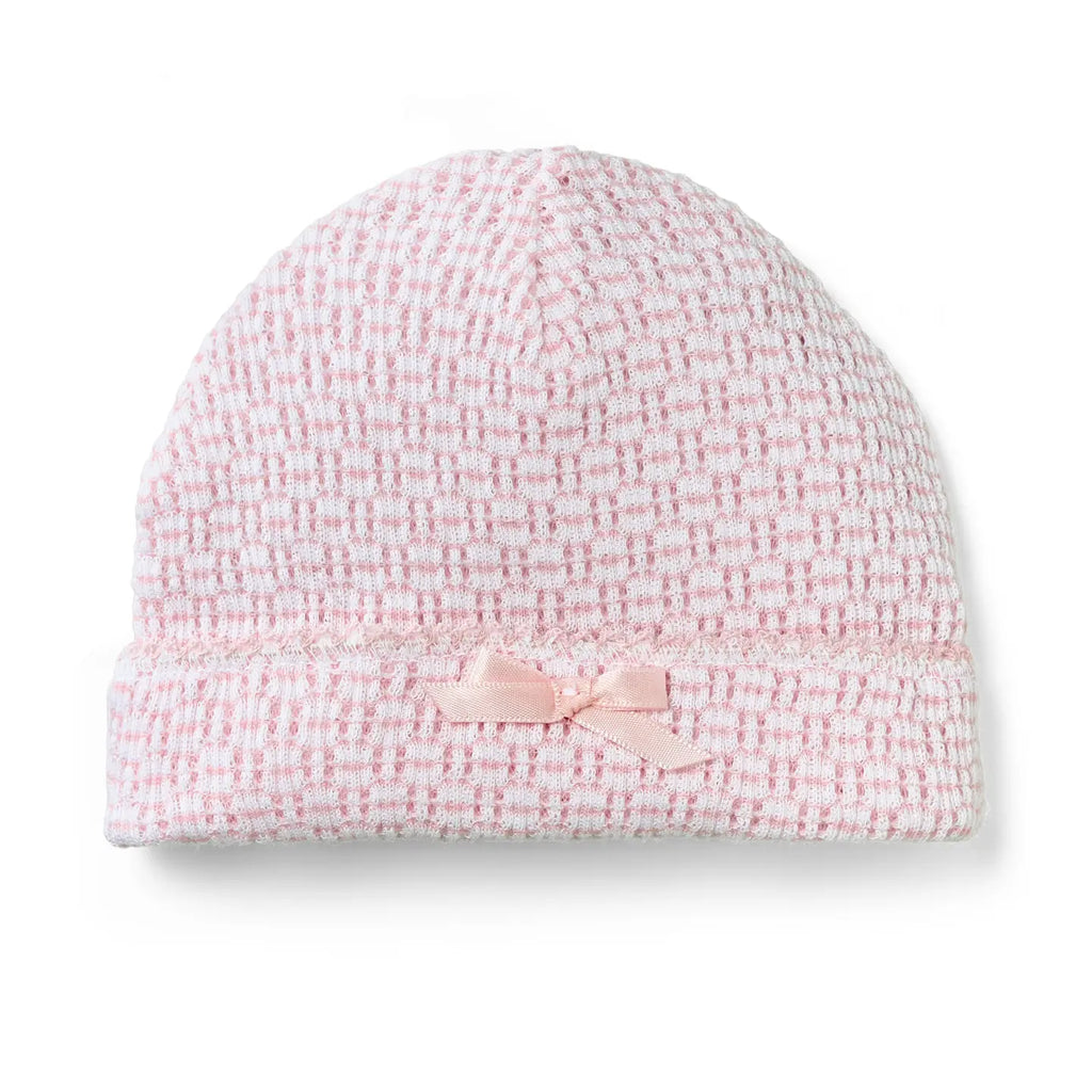 Paty Knit Saylor Beanie w/ Bow-Pink