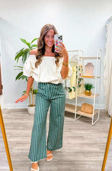 Off Shoulder Elastic Neck Cropped Top