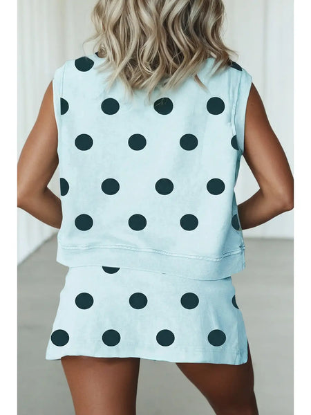 Polka Dot Tank & Mini Skort Set