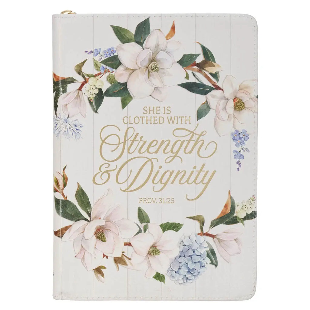 Journal Classic Zip White Strength & Dignity Prov. 31:25