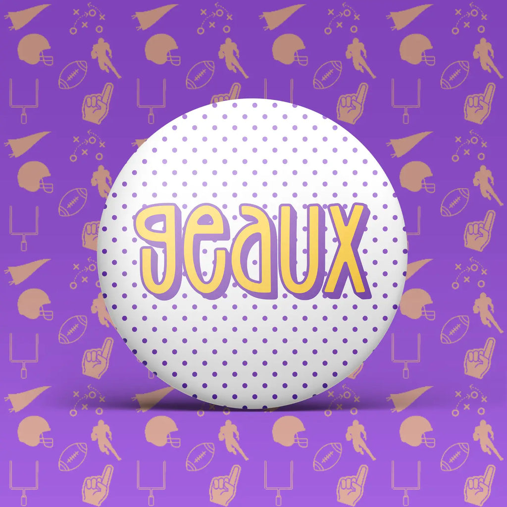 LSU Geaux Polka Dot Game Day Pin