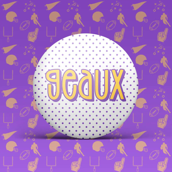 LSU Geaux Polka Dot Game Day Pin