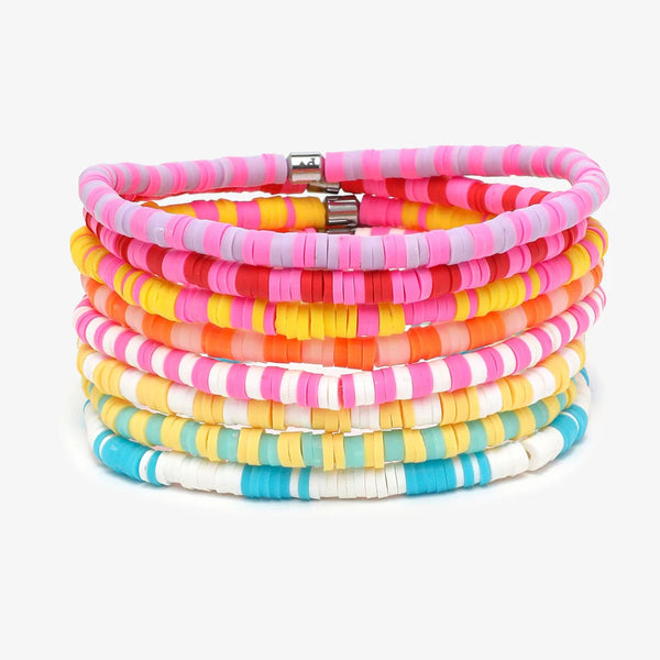 Pura Vida Vacation Vibes Stretch Bracelet Set(8)