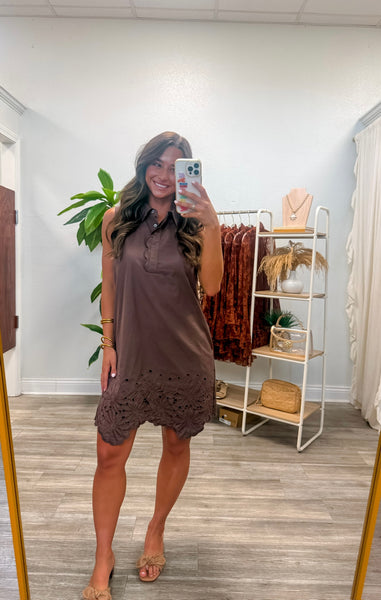 Solid Sleeveless Mini Dress