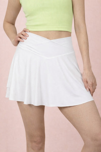 Layered Bottom Activewear Skirt