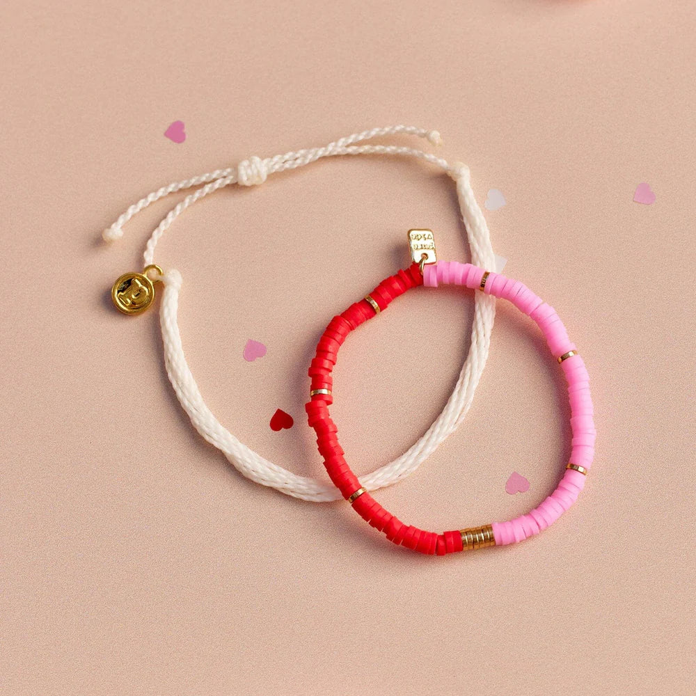 Pura Vida Vinyl Disc Stretch Bracelet Set