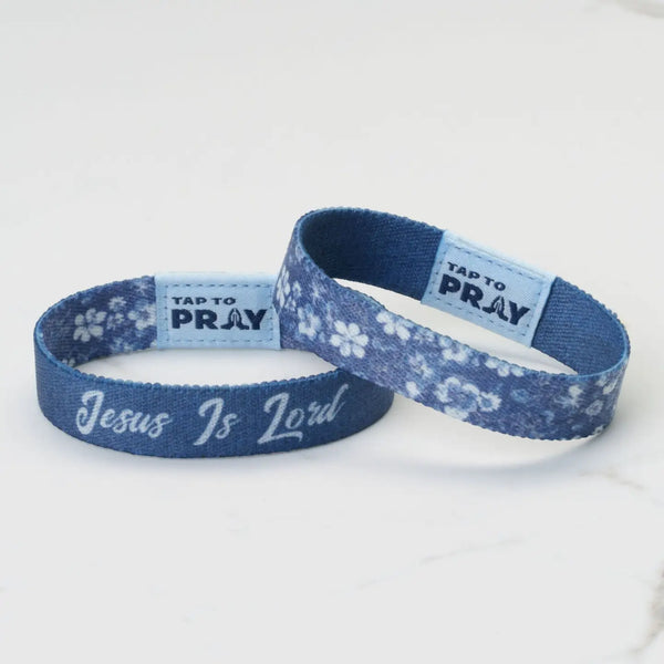 Tap To Pray Wildflower Jesus Is Lord Wristband
