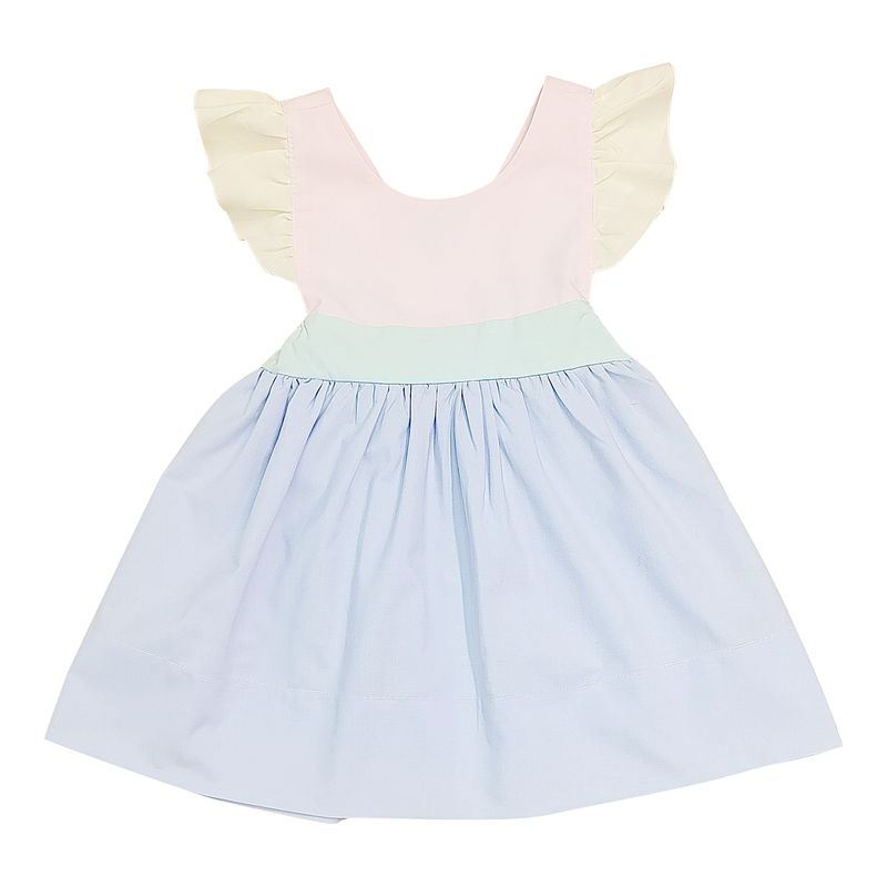 Colorblock Bow Back Dress
