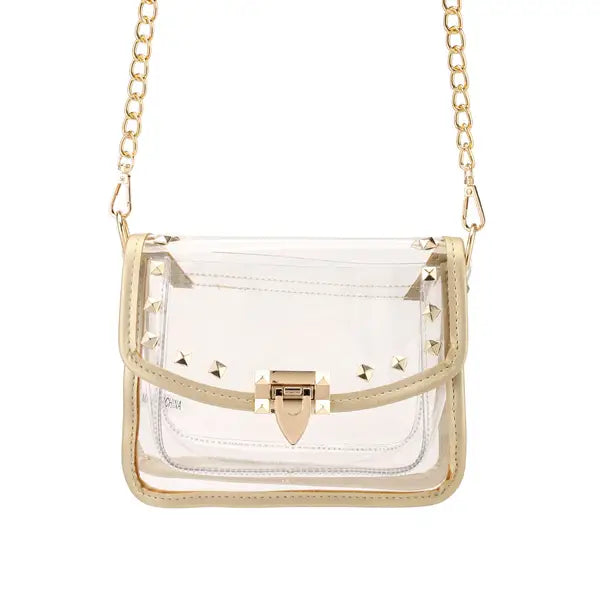 Clear See Thru Shoulder Crossbody Handbag
