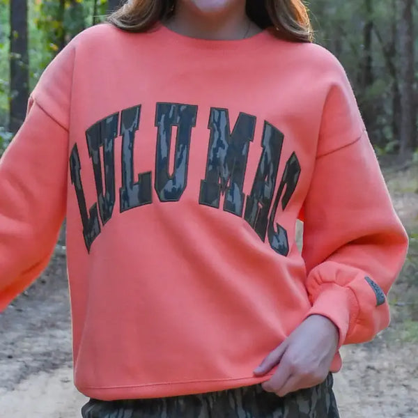 Lulu Mac Camo Embroidered Sweatshirt