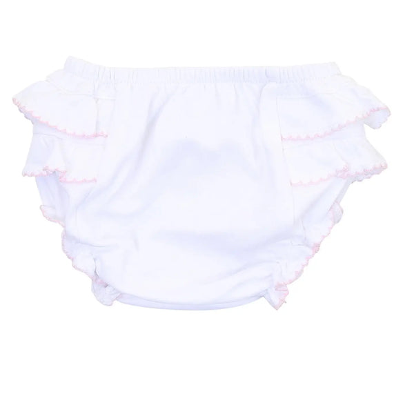 Essentials Diaper Cover with Pink Trim