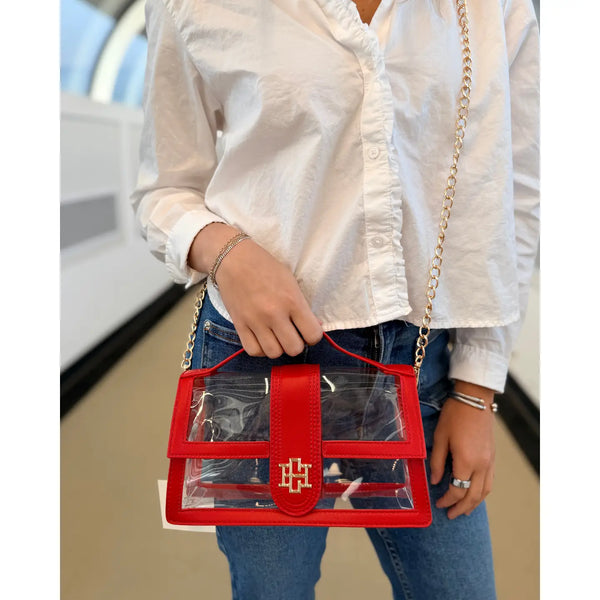 Grace Clear Bag Red