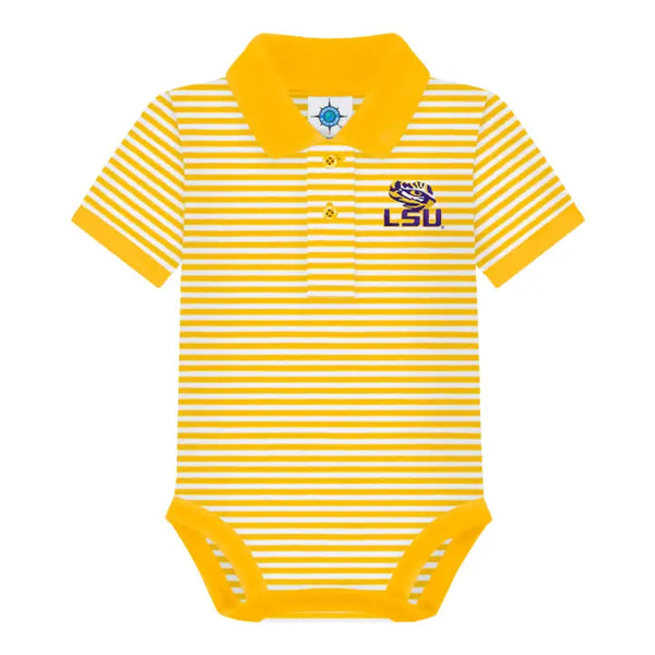 Tigers Striped Infant Polo Bodysuit