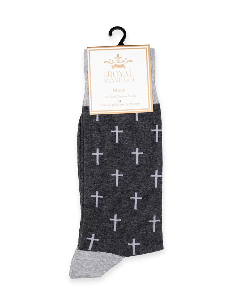 Men's Walk with God Socks Gray