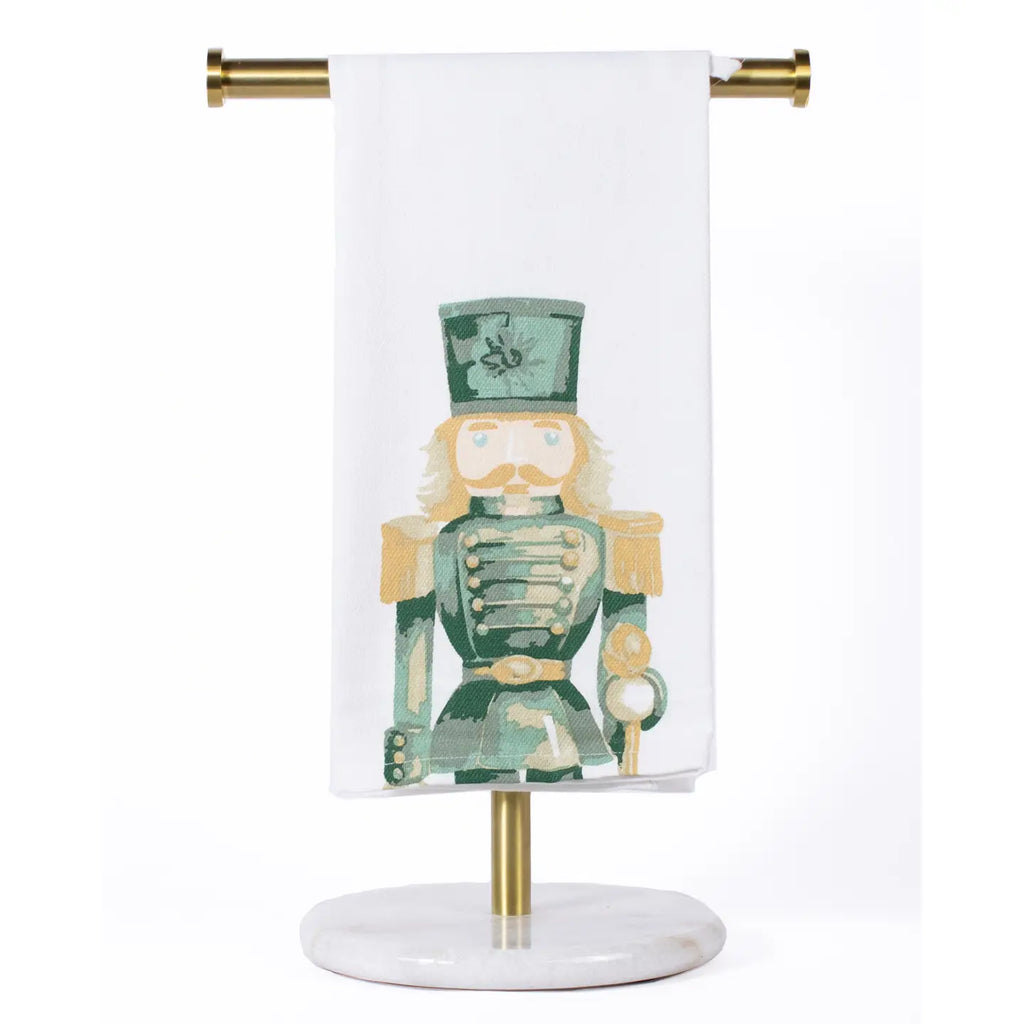 Watercolor Nutcracker Hand Towel White/Multi