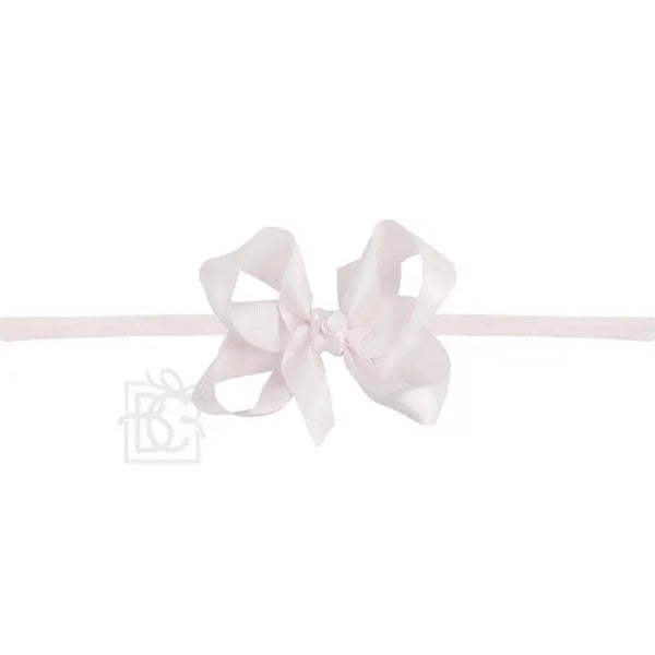 1/4" Pantyhose Headband W/Satin Bow