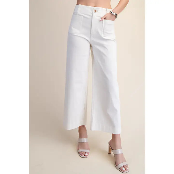 Colette Cropped Wide-Leg Pants