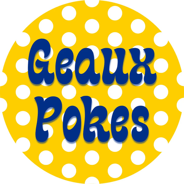 Geaux Pokes Game Day Button