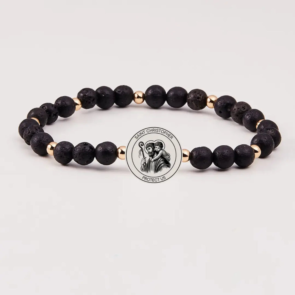 Holy Water Men's St. Christopher Bracelet