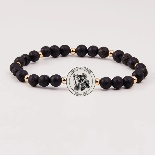 Holy Water Men's St. Christopher Bracelet