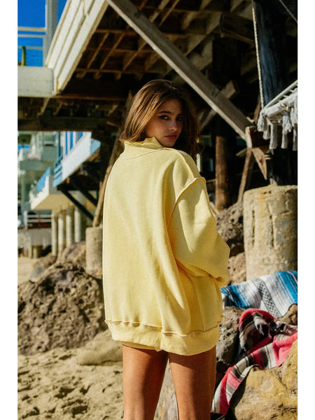 Reversible Mock Neck Sweatshirt