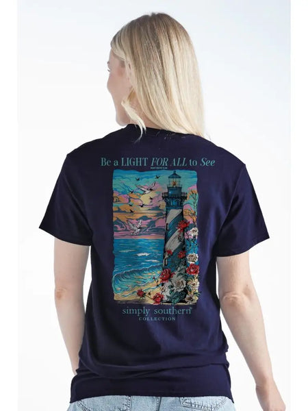 Simply Southern Matthew 5:16 Lighthouse Tee