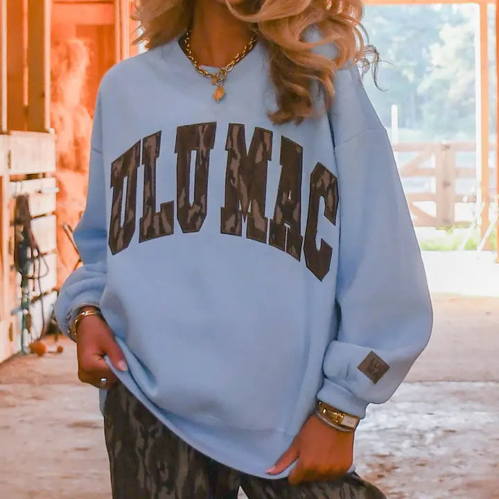 Lulu Mac Camo Embroidered Sweatshirt