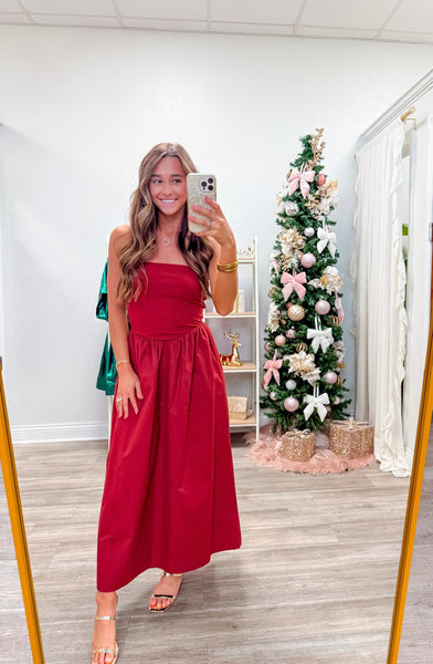 Satin Square Neck Maxi Dress