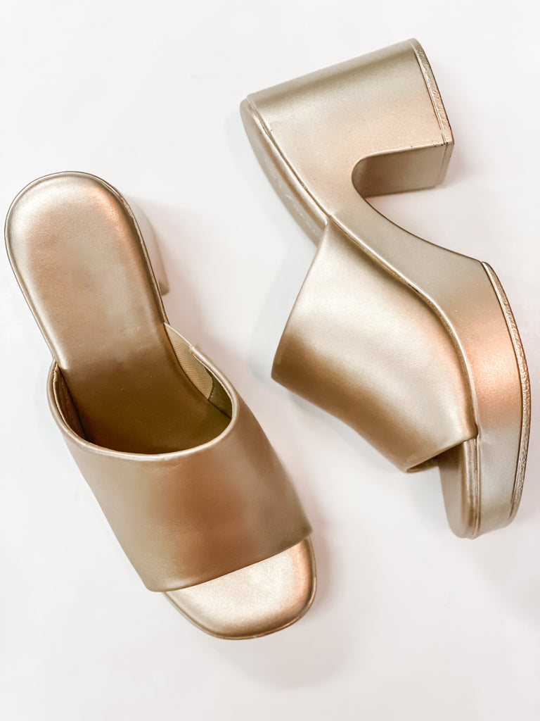 Marley Gold Platform Wedge
