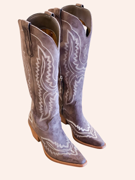 Mi.iM Tess Samara Stitch Western Tall Boots