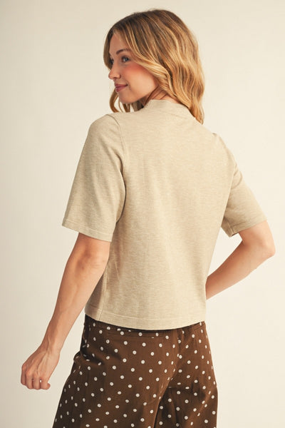 Round Neck Comfy Sweater Top