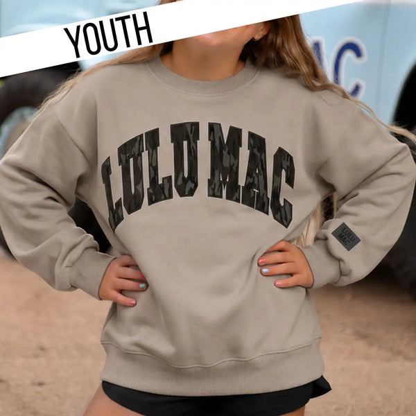 Lulu Mac Youth Camo Sweatshirt