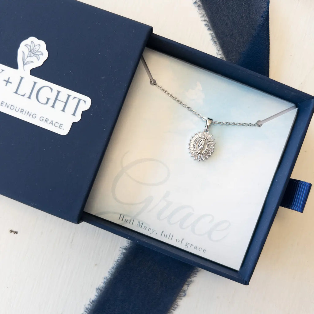 Lily + Light Silver Grace Necklace