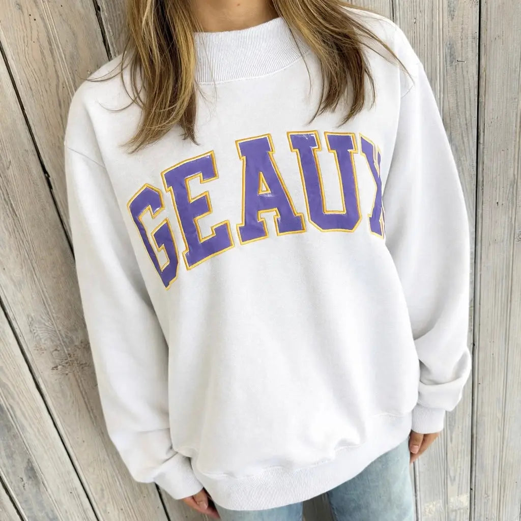 Geaux Varsity Mockneck Sweatshirt