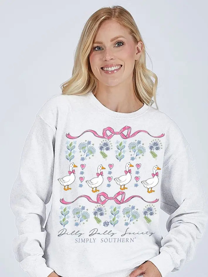 Dilly Dally Crew Neck Sweatshirt