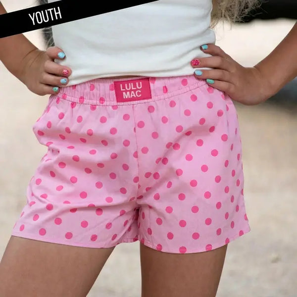 LuluMac Youth Small Polka Dot Shorts