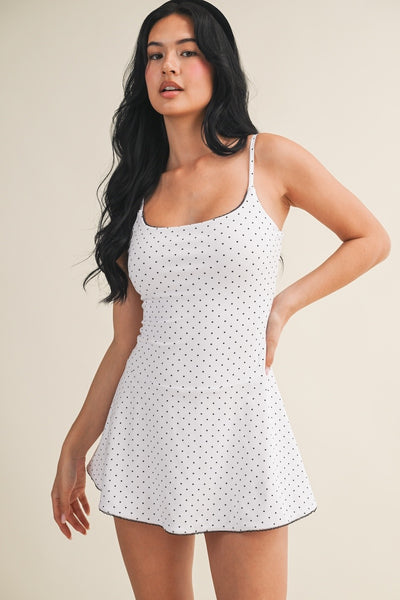 Polka Dot Ruffle Mini Dress