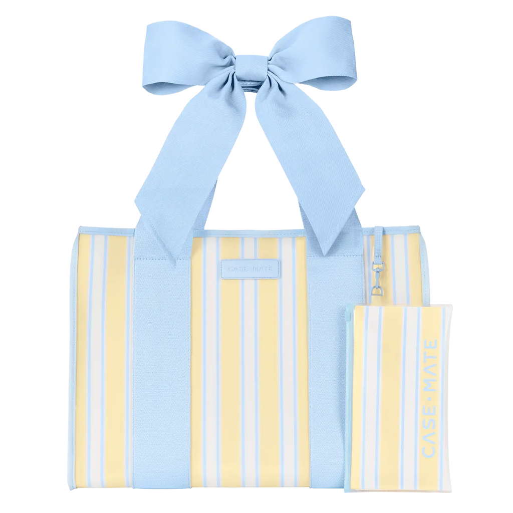 Case-Mate Cabana Stripe Bow Jelly Tote Bag