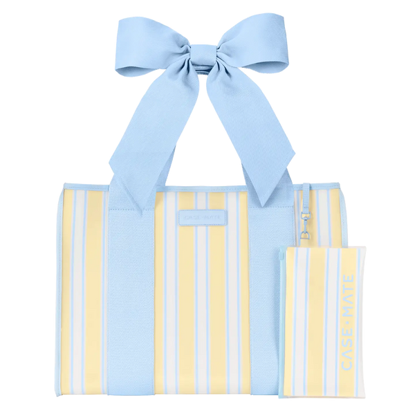 Case-Mate Cabana Stripe Bow Jelly Tote Bag