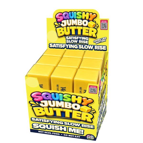 Fun Doh 10" Jumbo Butter Squish Slow Rise Toy