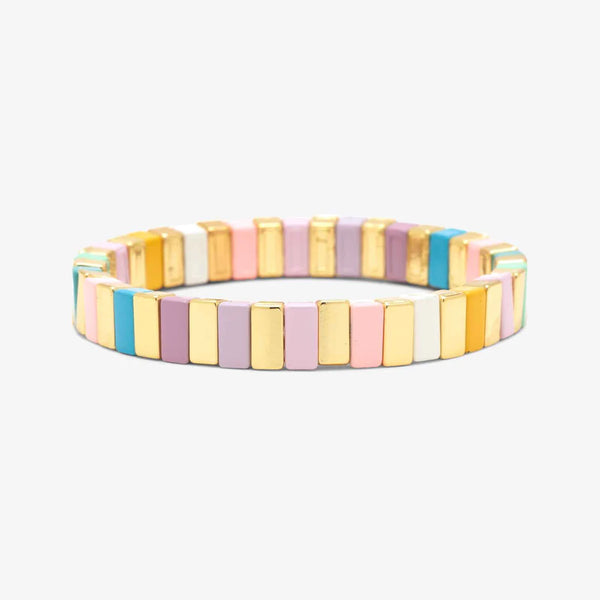 Pura Vida Bright Tides Enamel Stretch Bracelet