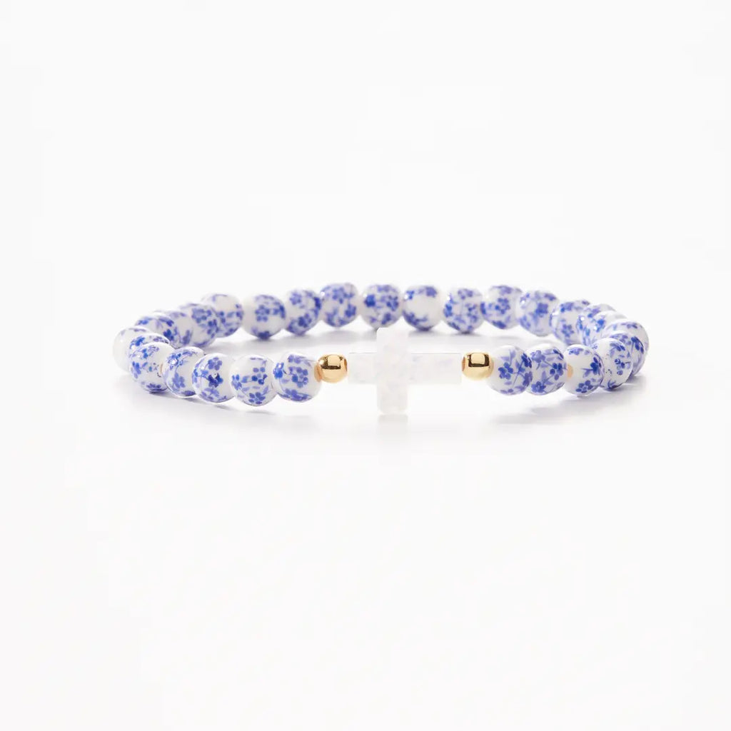 Holy Water Porcelain Cross Bracelet