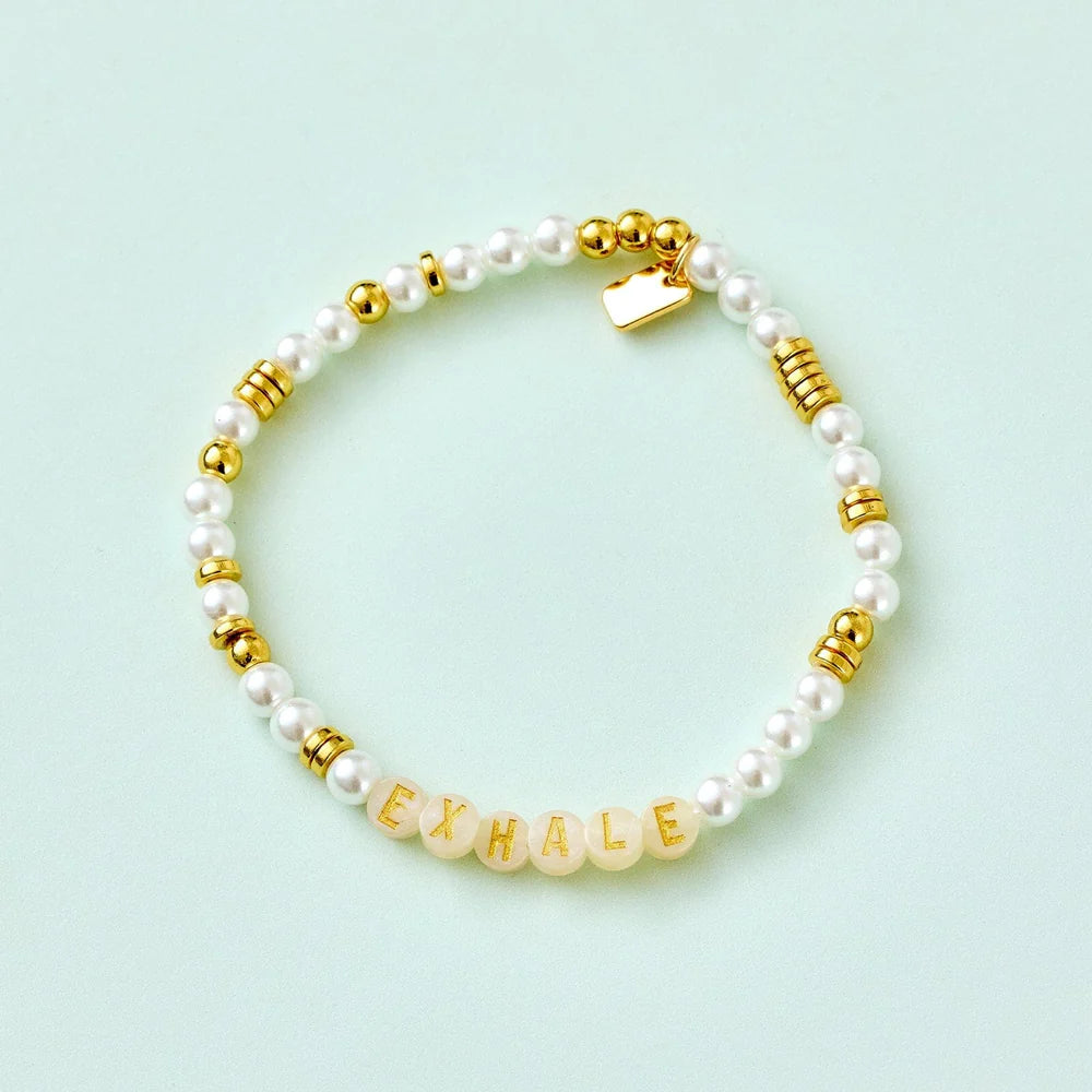 Pura Vida MHA Letter Bead Stretch Bracelet