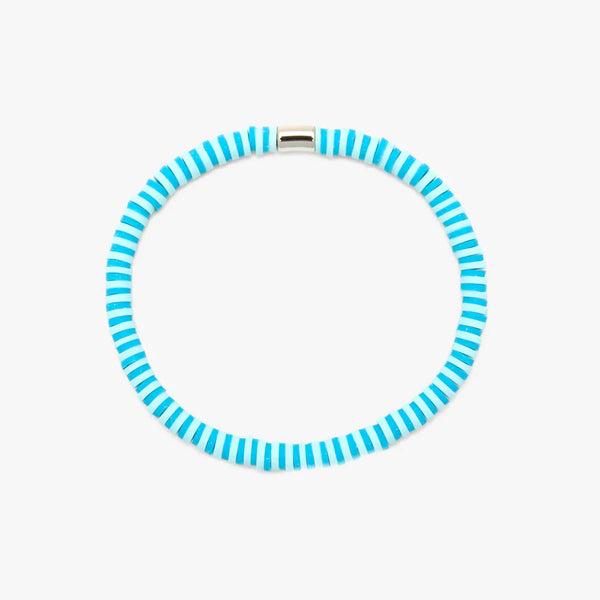 Pura Vida Seascape Vinyl Disc Stretch Bracelet