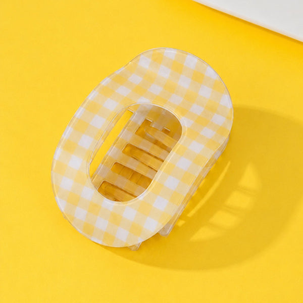 Jumbo Lay Flat Oval Hair Claw Clips
