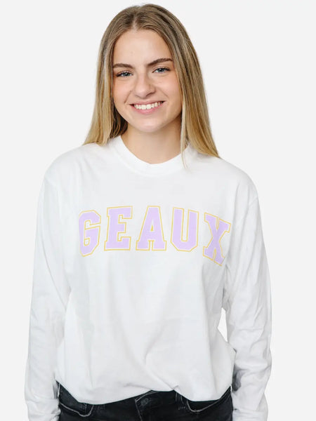 Geaux Block Long Sleeve Tee