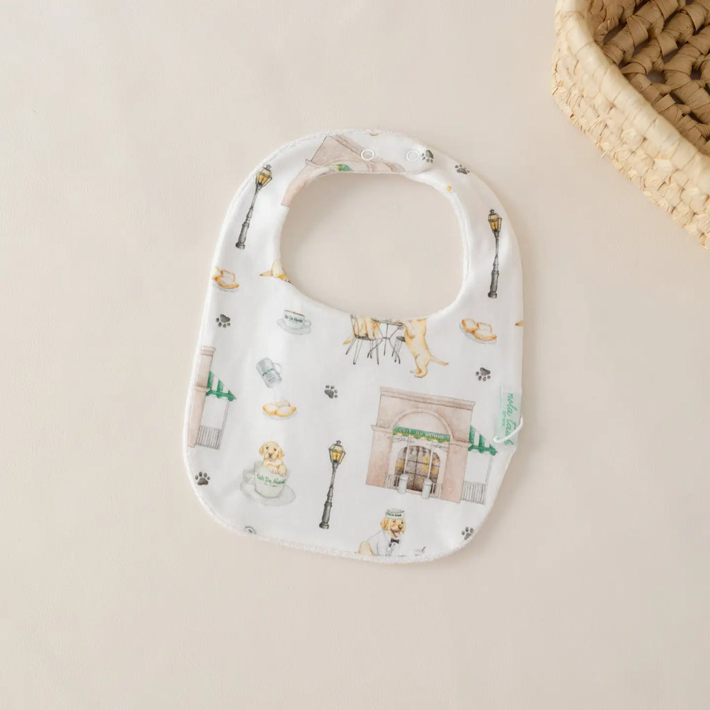 Powdered Sugar and Puppies Baby Bib